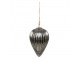 Vánoční koule XL Stříbrná 13*21 cm - Ř 13*21 cm Clayre & Eef