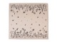 Béžový bavlněný ubrus s květinami Flora And Fauna - 100*100 cm