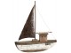 Dřevěná dekorace přírodní loďka Boat L - 39*9*46 cm