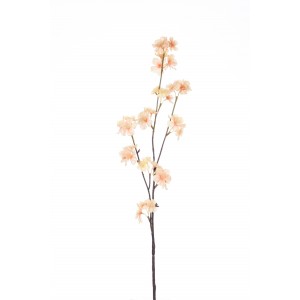Větvička s lososovými květy Blossom - 80 cm