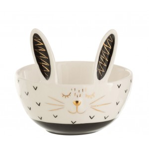 Keramická miska s ousky králíček Rabbito - Ø12*11 cm