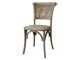 Přírodní ratanová židle s výpletem Old French chair - 45*40*88 cm 