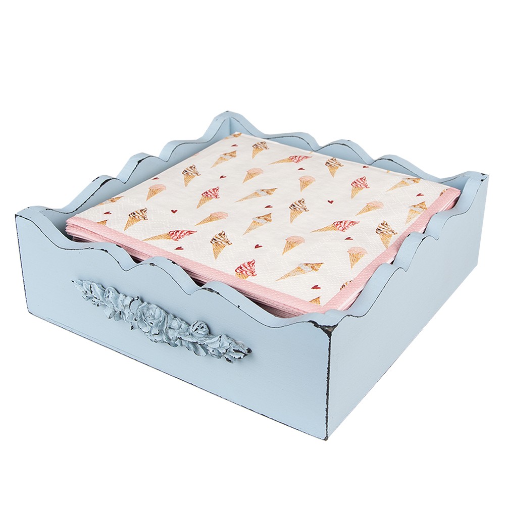 Béžové papírové ubrousky se zmrzlinou Frosty And Sweet - 33*33 cm (20ks)