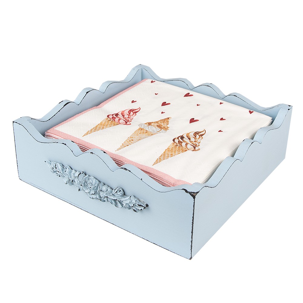 Béžové papírové ubrousky se zmrzlinou Frosty And Sweet - 33*33 cm (20ks)