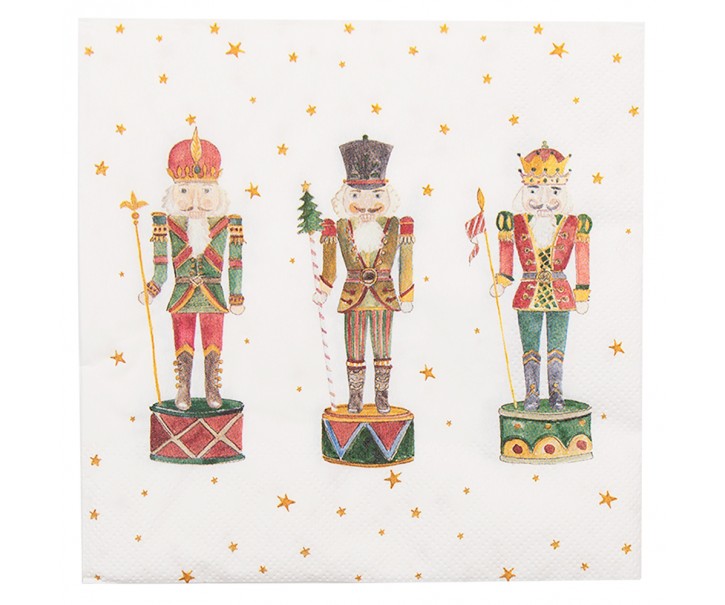Papírové kapesníky s Louskáčky Happy Little Christmas - 33*33 cm (20ks)