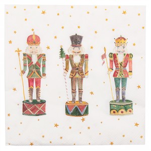 Papírové kapesníky s Louskáčky Happy Little Christmas - 33*33 cm (20ks)