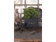 Černá dřevěná retro bedýnka s rukojetí - 24*19*28 cm