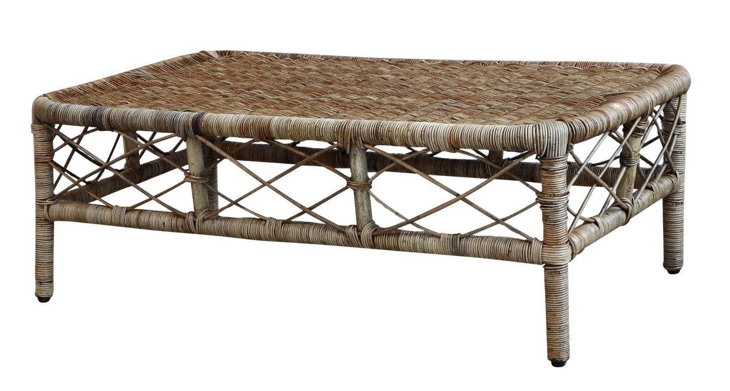 Přírodní ratanový coffee stolek Nantes - 105*60*35 cm 