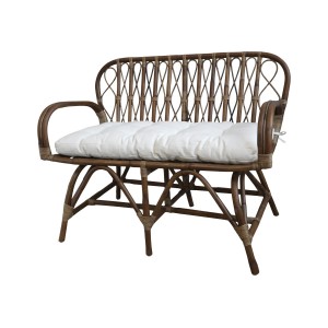 Hnědá antik ratanová pohovka Anor Wicker - 107*60*85cm