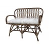 Hnědá antik ratanová pohovka Anor Wicker - 107*60*85cm