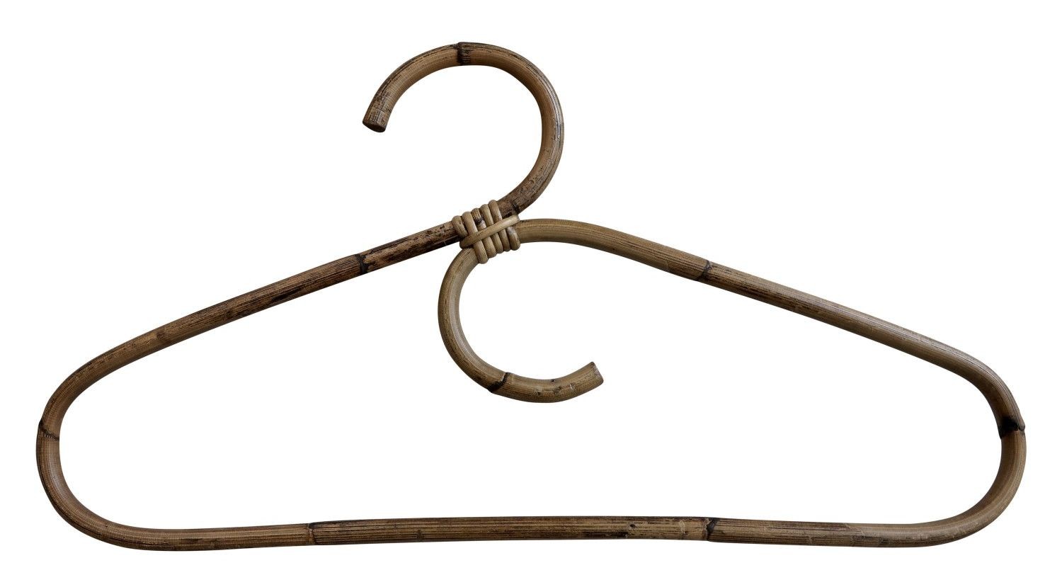 Hnědé ratanové ramínko na oděv Anor Wicker - 42*1*22cm