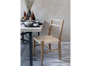 Přírodní dřevěná židle s výpletem Limoges Chair - 47*44*87 cm 