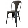 Černá antik kovová židle Factory Chair - 37*36*86cm Materiál : kovBarva : černá granitová antik