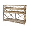 Ratanový regál s policemi Service table - 118*40*92cm