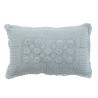 Pomněnkový bavlněný polštář s krajkou Lace blue - 50*10*30cm Materiál: bavlnaBarva: modrá pomněnkováHustota : 300.00 g/cm³