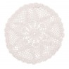 Bílé bavlněné kulaté prostírání krajka Lace white - Ø 32*0,5cm Materiál: bavlnaBarva: bílá