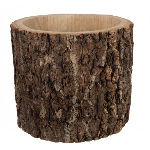 Přírodní květináč z kmene stromu Paulownia - Ø 35*30cm