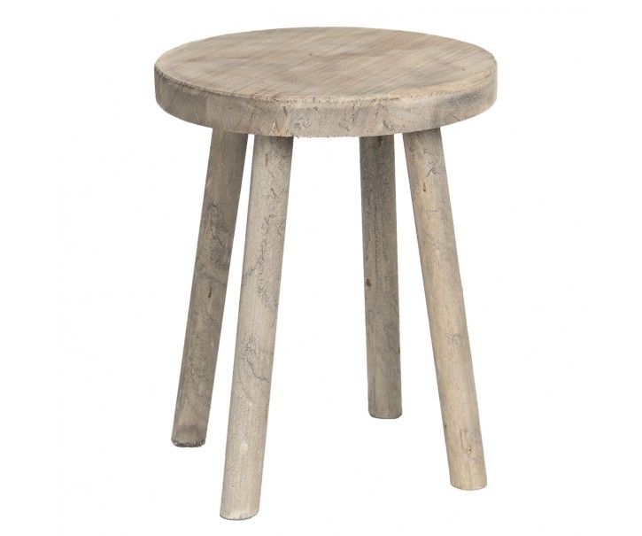 Dřevěná dekorační stolička – Ø 24*31 cm