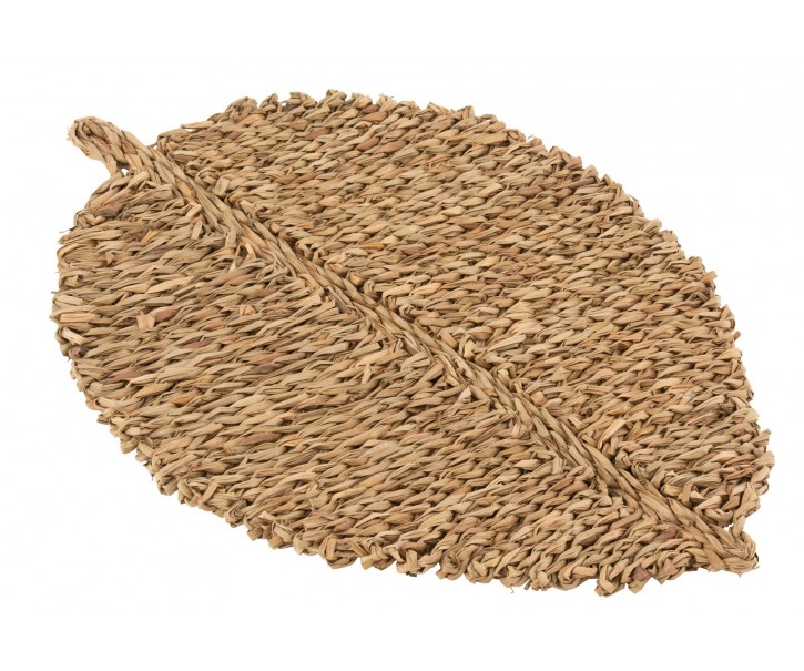 Přírodní pletené prostírání z mořské trávy ve tvaru listu - 51*2*32cm