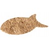 Přírodní pletené prostírání z listů ve tvaru ryby - 48*1,5*32cm