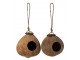 Závěsná ptačí budka kokosový ořech - 14*14*27 cm