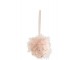 Závěsná ozdoba koule z růžových peříček - Ø 11 cm