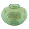 Zelená ručně foukaná skleněná váza - Ø 15*11 cm