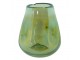 Zelená ručně foukaná skleněná váza - Ø 10*12 cm