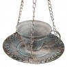 Šedo-modrý antik kovový závěsný květináč ve tvaru šálku s podšálkem - Ø 21*48 cm
Materiál: kovBarva : šedo modrá s výraznou patinou


