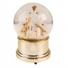 Hrající sněžítko se svatou rodinou snow globe - Ø 10*14 cm Barva: zlatá, krémováMateriál: Polyresin / skloHmotnost: 0,762 kg