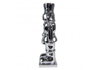 Dekorace louskáček Stříbrný 8*7*23 cm - 8*7*23 cm