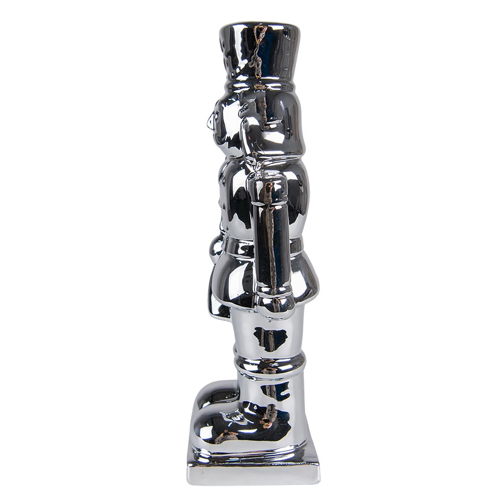 Dekorace louskáček Stříbrný 8*7*23 cm - 8*7*23 cm