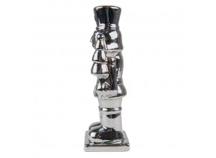 Dekorace louskáček Stříbrný 6*6*19 cm - 6*6*19 cm