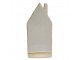 Béžový porcelánový domek s LED světýlky Chrie - 8*5*18 cm