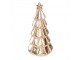 Zlatý porcelánový dekorační vánoční stromek - Ø 6*11 cm