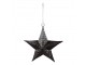 Černá antik závěsná kovová hvězda - 25*6*27 cm