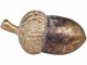 Zlatá dekorace s patinou žalud Acorn antique - Ø 9 * 16cm