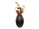 Černá kovová váza - Ø 24*39 cm