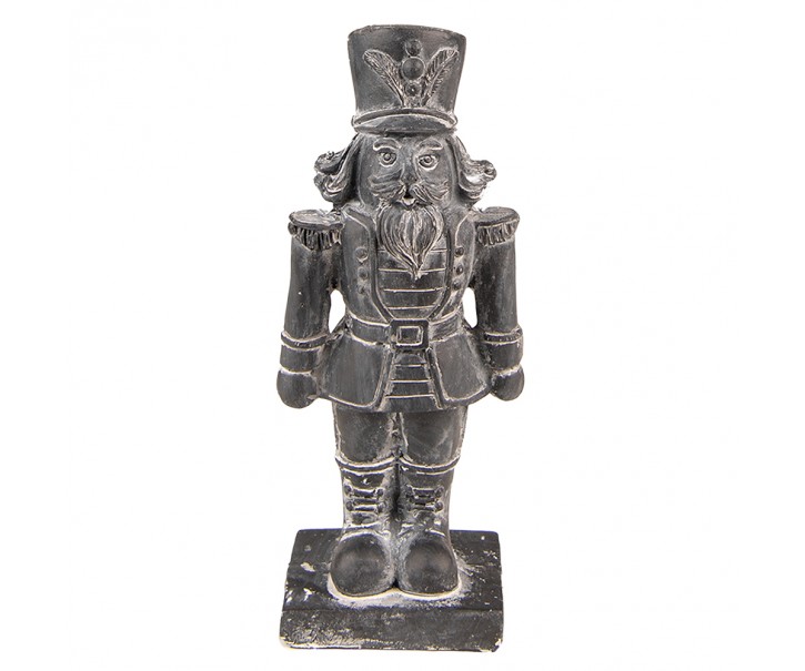 Dekorace louskáček na ořechy Šedá 6*5*16 cm - 6*5*16 cm Clayre & Eef