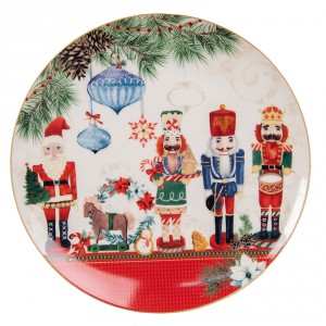 Dezertní porcelánový talíř s Louskáčky - Ø 21*2 cm