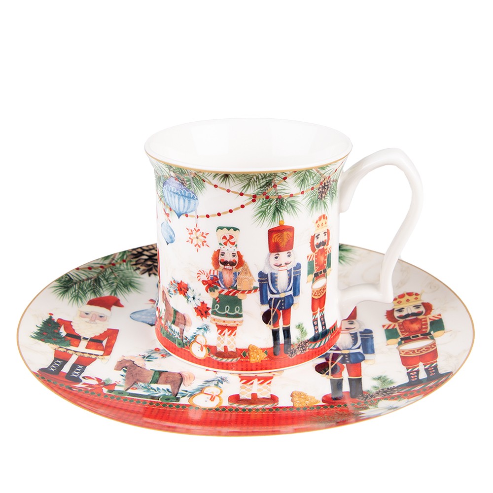 Dezertní porcelánový talíř s Louskáčky - Ø 21*2 cm