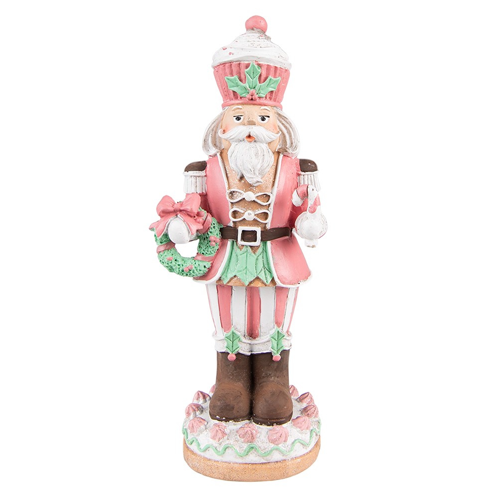 Dekorace Louskáček v růžovém - 9*6*24 cm