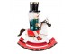 Vánoční dekorace socha Louskáček na houpacím koni I - 24*7*29 cm