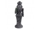 Dekorace louskáček s vánočním stromečkem Šedá 13*10*32 cm - 12*10*32 cm Clayre & Eef