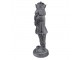 Dekorace louskáček s vánočním stromečkem Šedá 13*10*32 cm - 12*10*32 cm Clayre & Eef