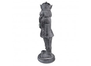 Dekorace louskáček s vánočním stromečkem Šedá 13*10*32 cm - 12*10*32 cm
