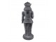 Dekorace louskáček s vánočním stromečkem Šedá 13*10*32 cm - 12*10*32 cm Clayre & Eef