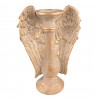 Zlatý antik svícen s andělskými křídly Wings - 24*12*33 cm