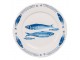 Porcelánový jídelní talíř s rybkami Fish Blue - Ø 26*2 cm