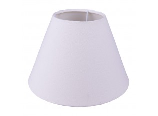 Bílé látkové stínidlo lampy - Ø 23*15 cm / E27